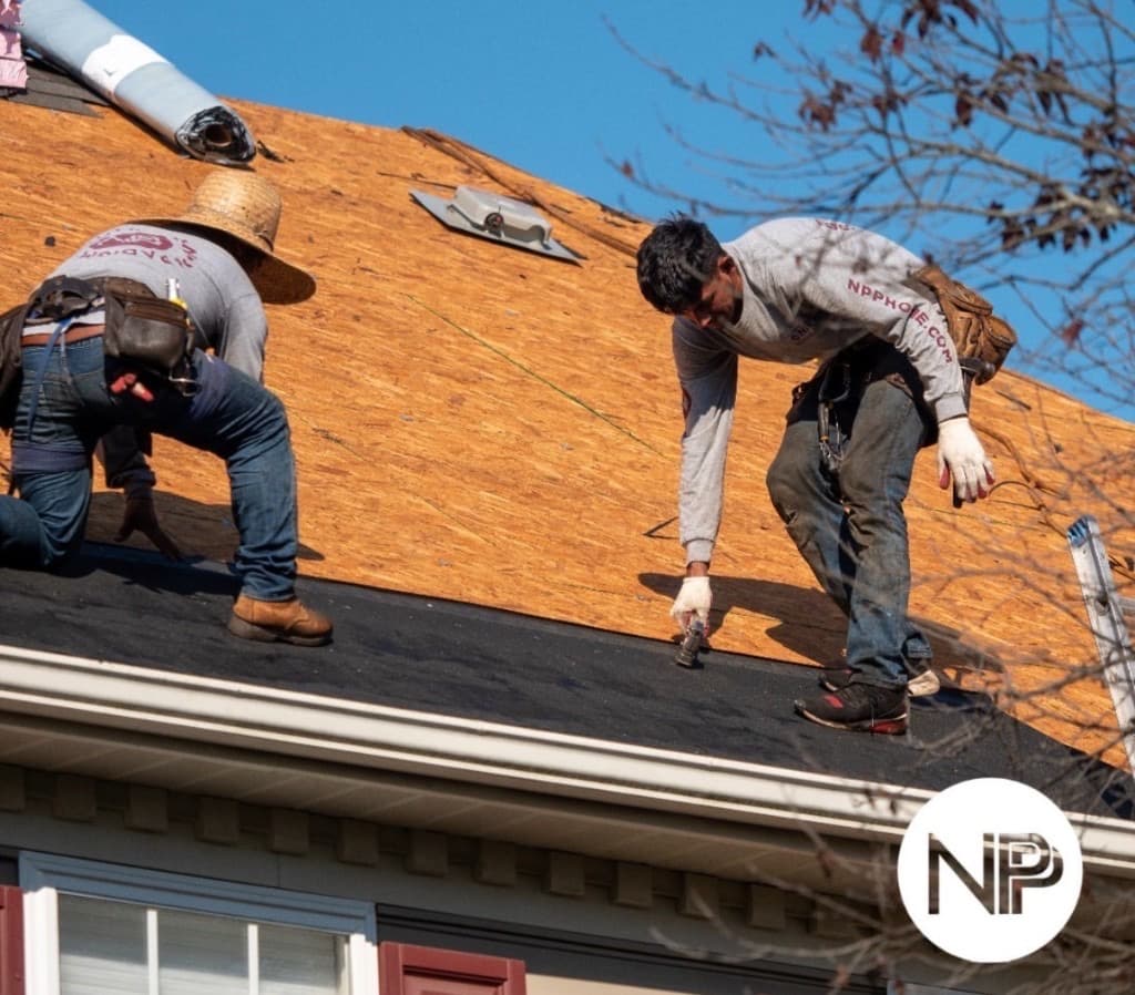 Ridge and slope crew work