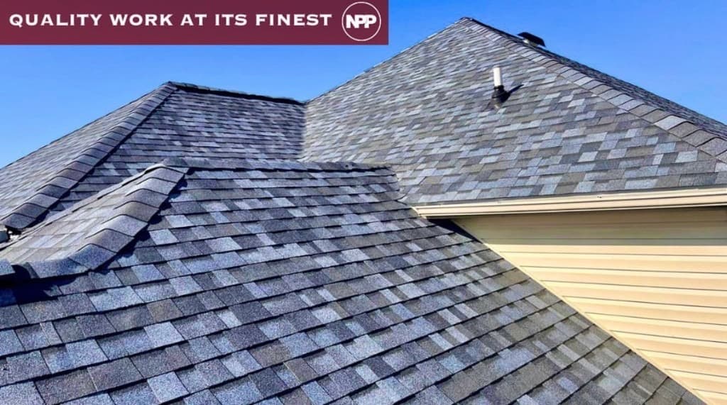 Finished architectural shingle roof